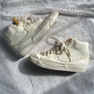 Cream Nike Blazers